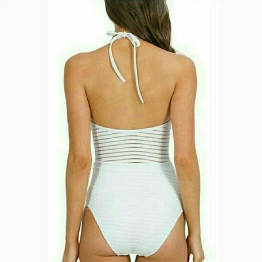 sexy striped woman swimsuit monikini - Picture 4 of 4